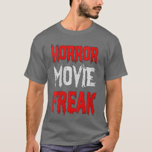 Womens Horror Movie Fan Funny Horror Movie Freak V T-Shirt