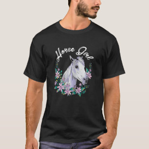 Womens Horse Girl Graphic Horse Lover Equestrian R T-Shirt