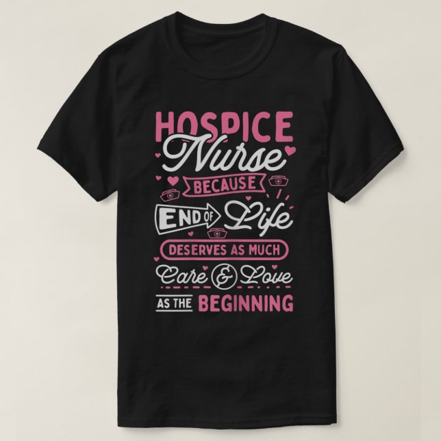 Womens Hospice Nurse T-Shirt (Design Front)