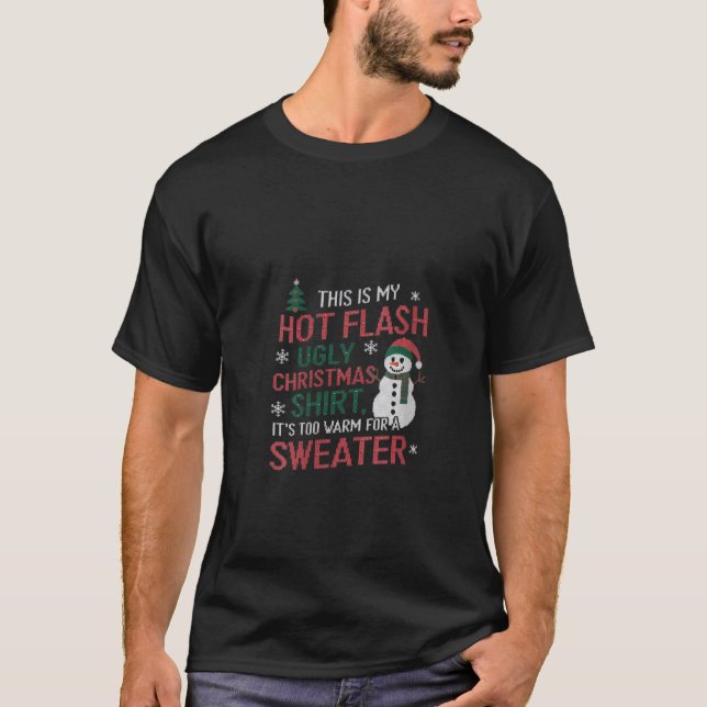 Womens Hot Flash Funny Ugly Christmas Sweaters Wom (Front)