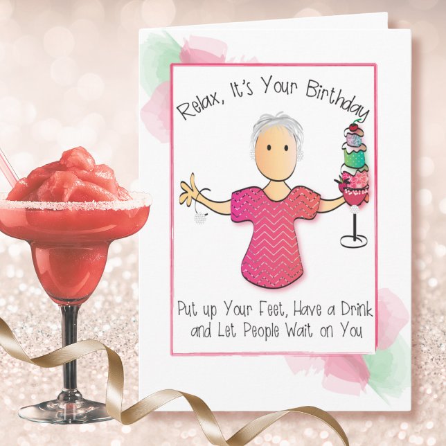 Women's Humourous Yet Classy Personalised Birthday Card (Creator Uploaded)