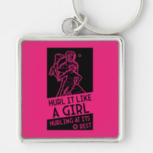 Women's Hurling Sport Key Ring