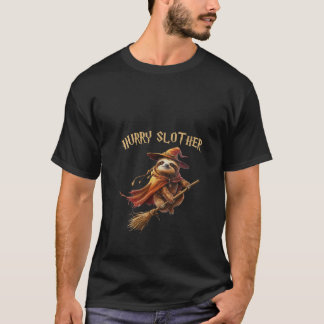 Womens Hurry Slother Parody Sloth Witch Sorcerer a T-Shirt