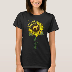 Womens Husky Mum Sunflower Siberian Husky Dog Mo T-Shirt