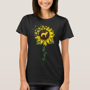 Womens Husky Mum Sunflower Siberian Husky   Dog Mo T-Shirt