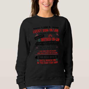 Womens I Am A Lucky Son In Law I Have A Freaking M Sweatshirt