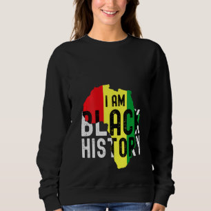Womens I Am Black History Month Men Women Kids Afr Sweatshirt