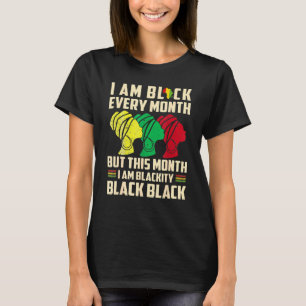 Womens I Am Blackity Black Afro Woman African Prid T-Shirt