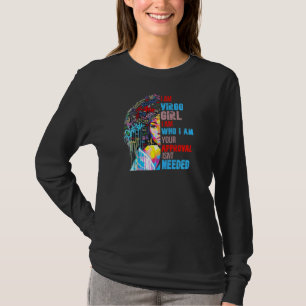 Womens I Am Who I Am Cute Virgo Black Girl Afro Zo T-Shirt
