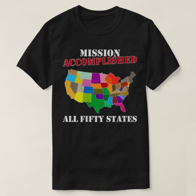 Womens I did it Visit all 50 USA states gift Missi T-Shirt (Design Front)
