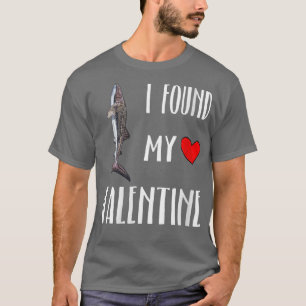 Womens I Found My Valentine Day Whale Shark Lover T-Shirt