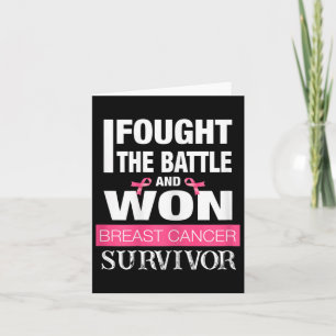 Womens I Found The Ttle And Won Breast Cancer Surv Card