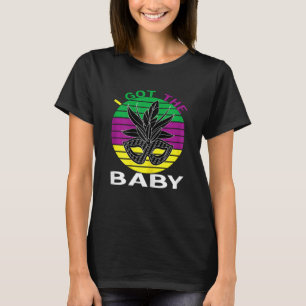 Womens I Got The Baby Funny Pregnancy Retro Vintag T-Shirt