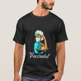Womens I Got Vaccinated Pro Vaccine Nurse  Doctor T-Shirt