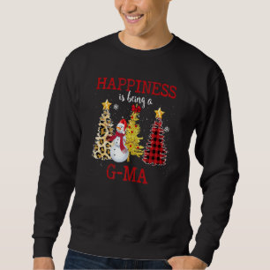 Womens I Love Being A G Ma Snowman Family Christma Sweatshirt