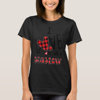 Womens I Love Being A Mamaw Cute Hearts T-Shirt