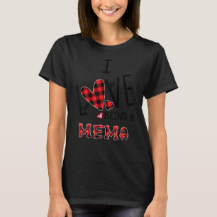 Womens I Love Being A Mema Cute Hearts T-Shirt