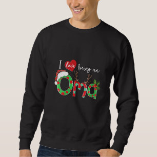 Womens I Love Being An Oma Family Matching Christm Sweatshirt