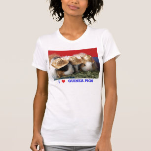 Womens I Love Guinea Pigs T Shirt