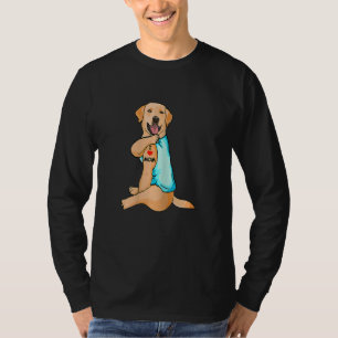Womens I Love Mum Tattoo Labrador Mum Dog Women T-Shirt