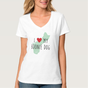 Women's I Love My Boonie Dog Shirt (Green)