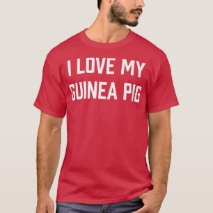 Womens I Love My Guinea Pig Premium  T-Shirt
