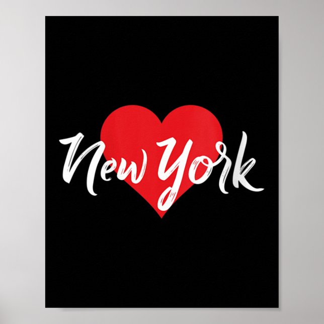 Womens I Love New York For Women New Yorker Lover  Poster (Front)
