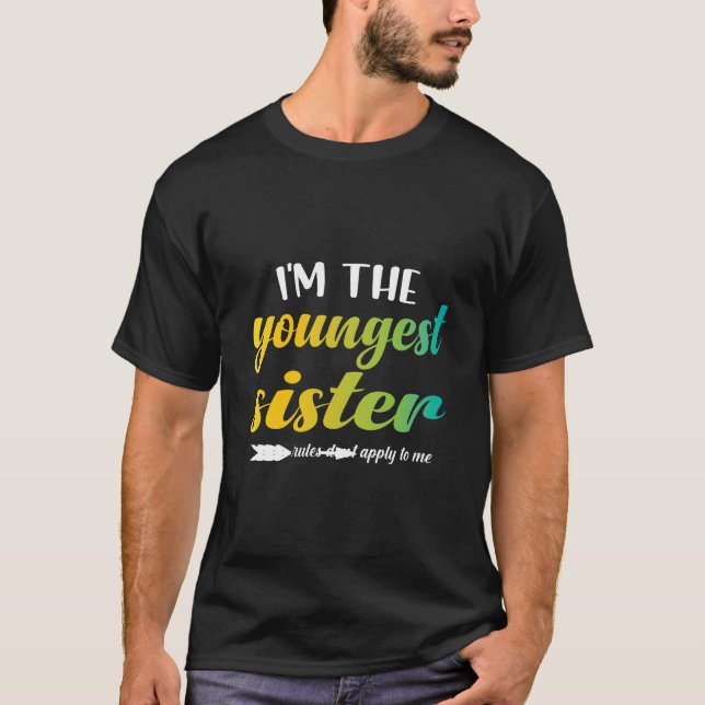 Womens I’m The Youngest Sister Youngest Sister Tan T-Shirt (Front)