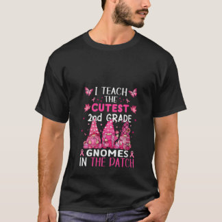 Womens I Teach The Cutest Gnomes Tee Halloween Kin