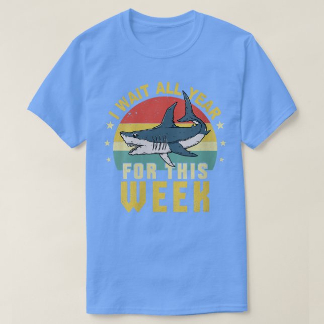 Womens I Wait All Year For This Week Funny Retro S T-Shirt (Design Front)