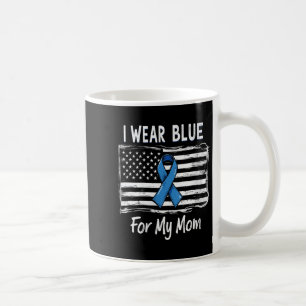 Womens I Wear Blue For Mum Type One Diabetes Aware Coffee Mug