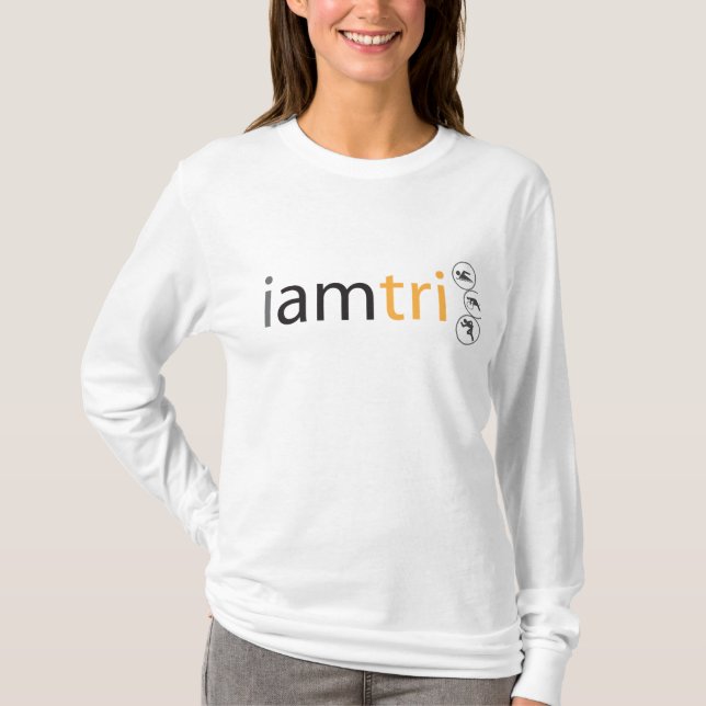 Women's iamtri fitted hoodie T-Shirt (Front)