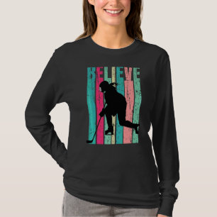 Womens Ice Hockey Player Girls Motivational Inspir T-Shirt
