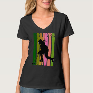 Womens Ice Hockey Player Girls Winter Sports Playi T-Shirt