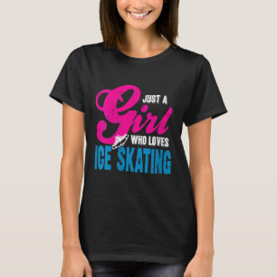 Womens Ice Skating Girl Who Glides With Grace And  T-Shirt