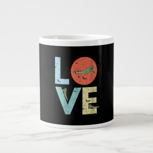 Womens Iguana Lover Gift Iguana Mum Dad Reptile Large Coffee Mug