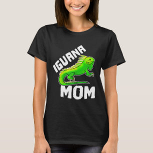 Womens Iguana Mum Graphic Mother Pet Lizard Reptil T-Shirt