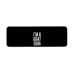 Womens Im A Goat Duh! Costume Gift