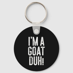 Womens Im A Goat Duh! Costume Gift Key Ring