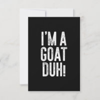 Womens Im A Goat Duh! Costume Gift