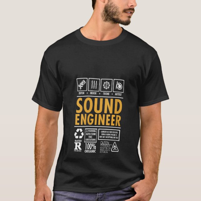 Womens I'm A Sound Engineer Funny Sound Audio Guy  T-Shirt (Front)