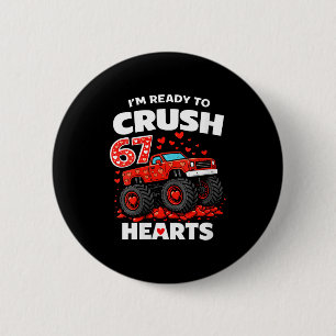 Women's I'm Ready To Crush 67 Hearts Truck Valenti 6 Cm Round Badge