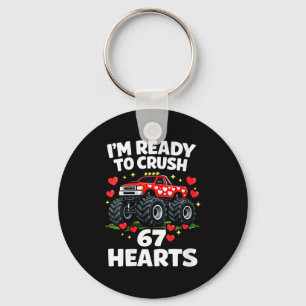 Women's I'm Ready To Crush 67 Hearts Truck Valenti Key Ring