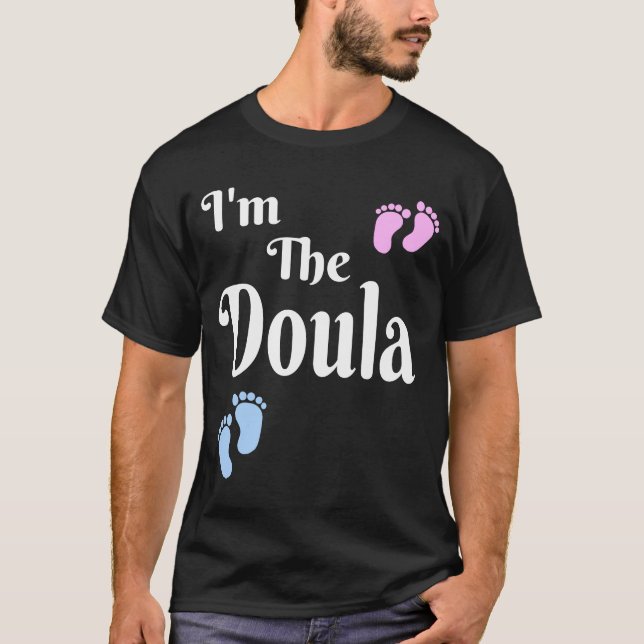 Womens I'm The Doula Labour Coach Midwife Gif Baby T-Shirt (Front)
