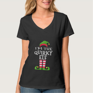 Womens I'm The Quirky Elf Family Matching Christm T-Shirt