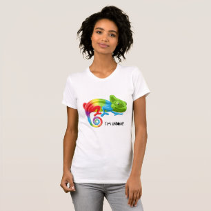 Women's I'm Unique Chameleon T-Shirt - Vibrant 
