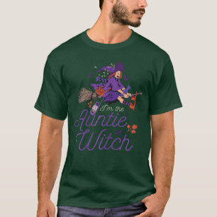 Womens Imhe Auntie Witch Horror Scary Funny Hallow T-Shirt