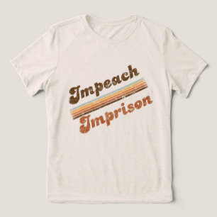 Women's Impeach   Imprison Front & Back Tee