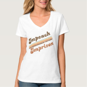 Women's Impeach   Imprison V-Neck T-Shirt