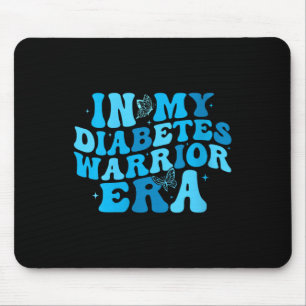 Womens In My Diabetes Warrior Era V-neck Mouse Pad